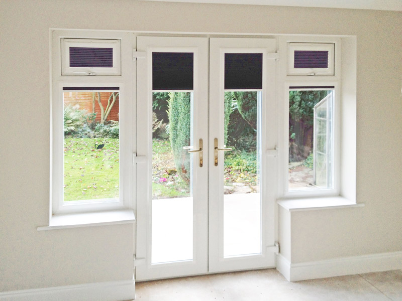 Perfect Fit Blinds French Doors, How To Fit Roller Blinds On Patio Doors